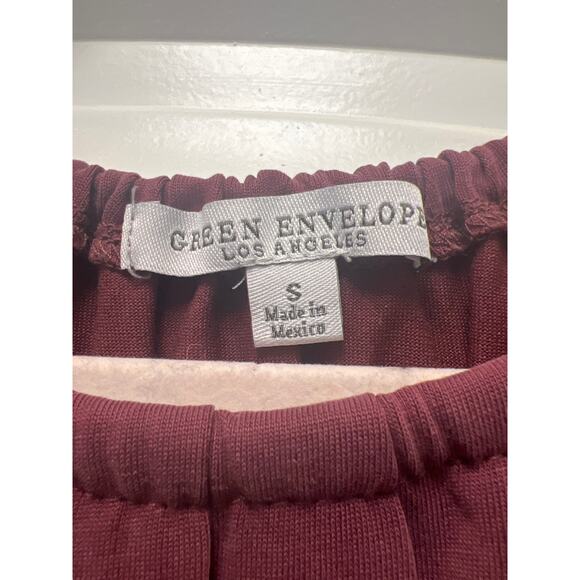 Green Envelope Women’s Sleeveless Gathered Halter Neck‎ Pullover Top Size S Red - Picture 2 of 3